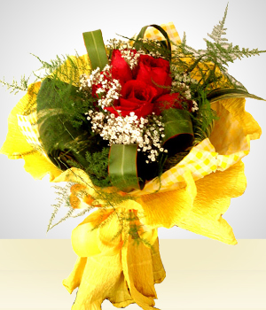 Da de la Secretaria - Bouquet: 6 Rosas