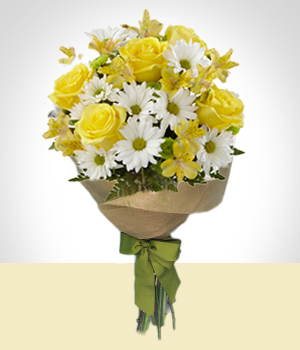 Felicitaciones - Bouquet Amarillo